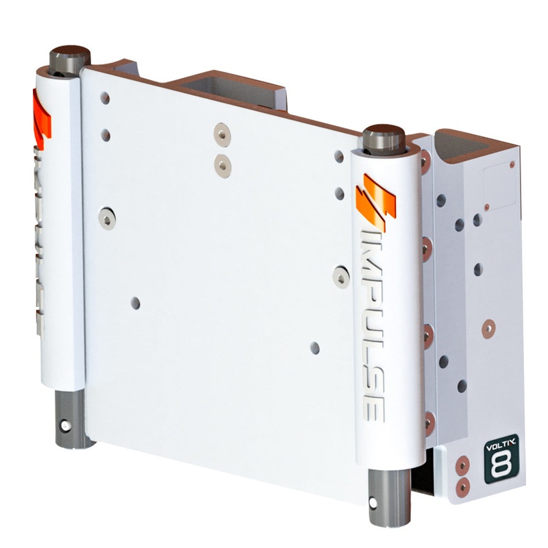 IMPULSE 8 Set Back Electric Jack Plate w/Standard Control – White Cerakote [75062-W]