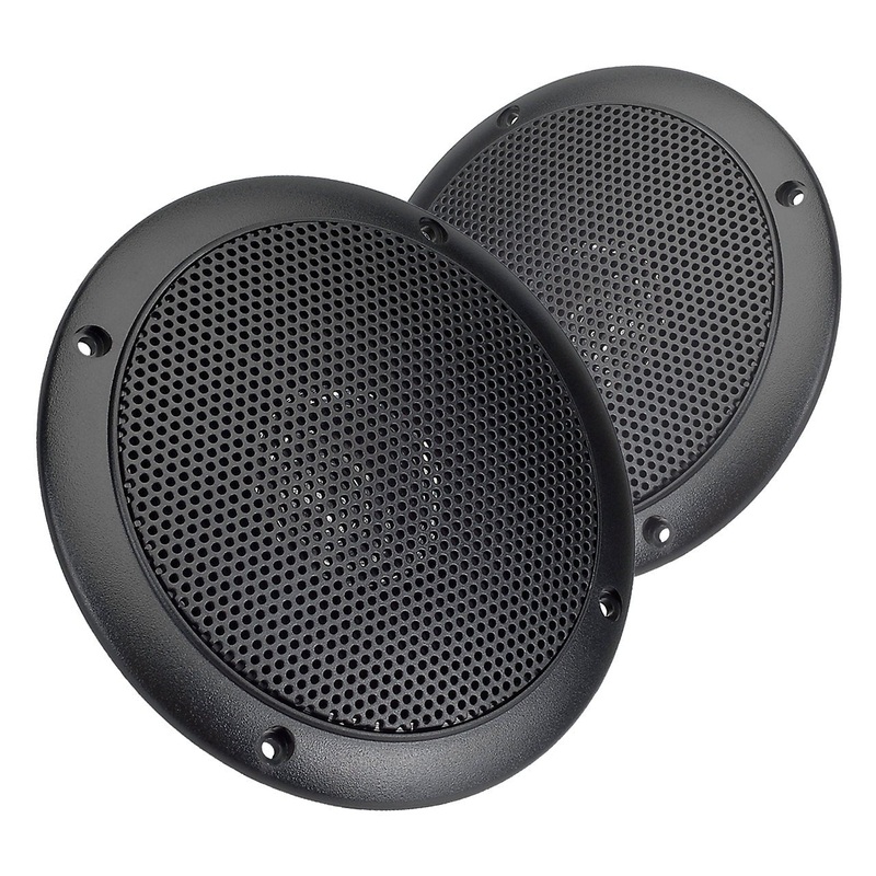 AquaVibe WR45B | Water-Resistant 5 Dual Cone Speakers | Black | Sold as Pair