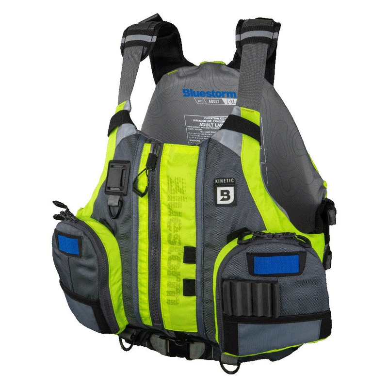 Bluestorm Kinetic Kayak Fishing Vest – Hi-Vis – 2XL/3XL TIN971682126