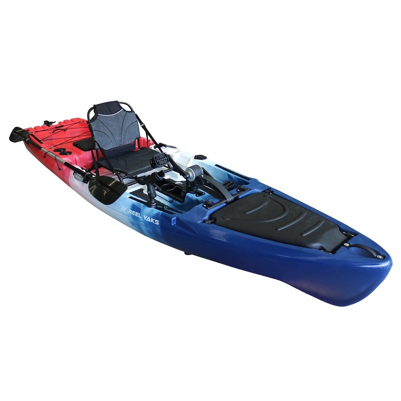 11.5′ Reactor Propeller Drive Fishing Kayak | foot powered kayak |550lbs capacity | one seater kayak