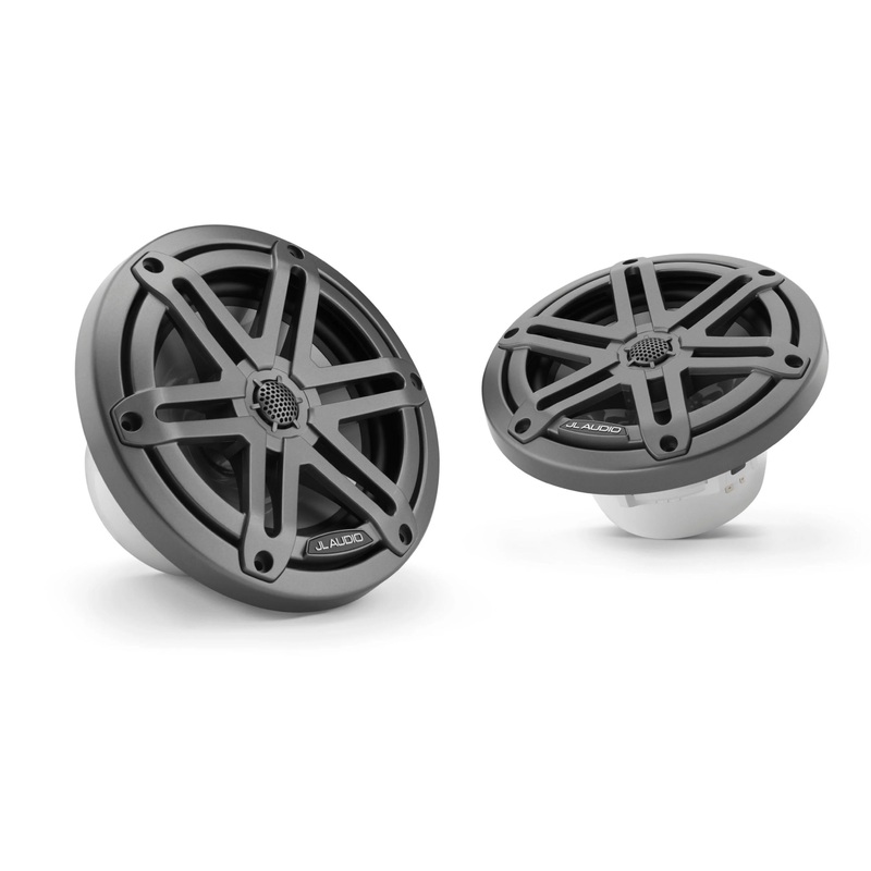 JL Audio M3 6.5in Coaxial Speakers Gray Sport Grille