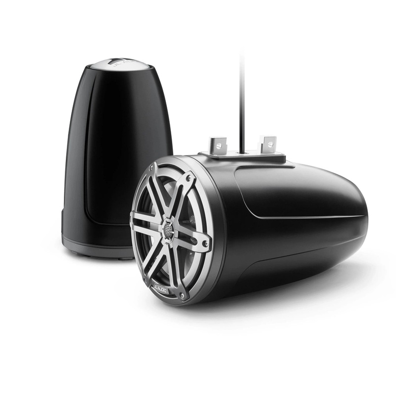 JL Audio M3 7.7in Enclosed Tower Speakers Gray Sport Grille