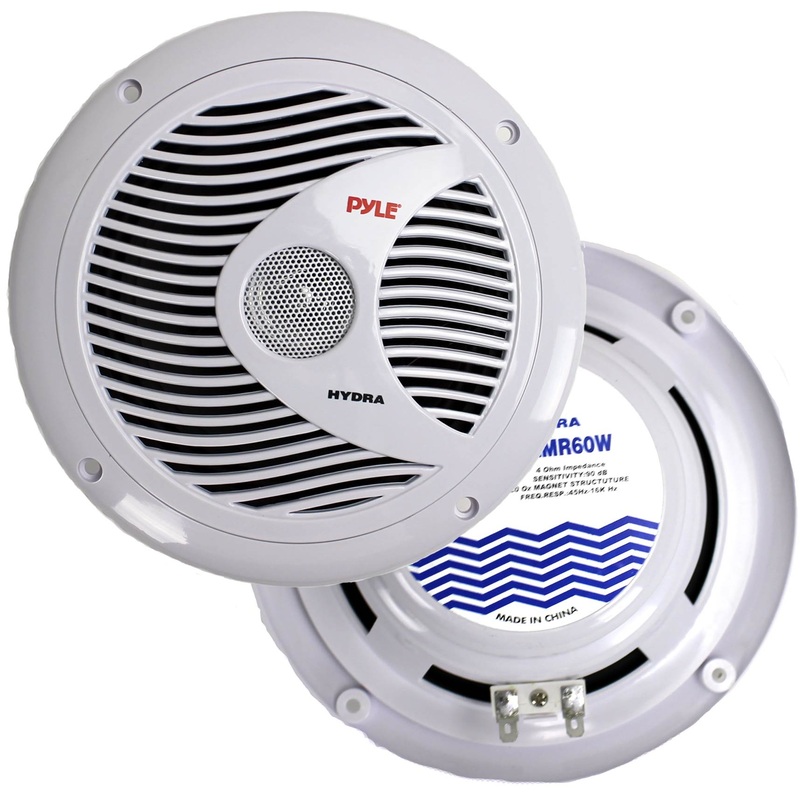 2) NEW Pyle PLMR60W 6.5 150 Watt Dual Cone Boat Marine Water Resistant Speakers