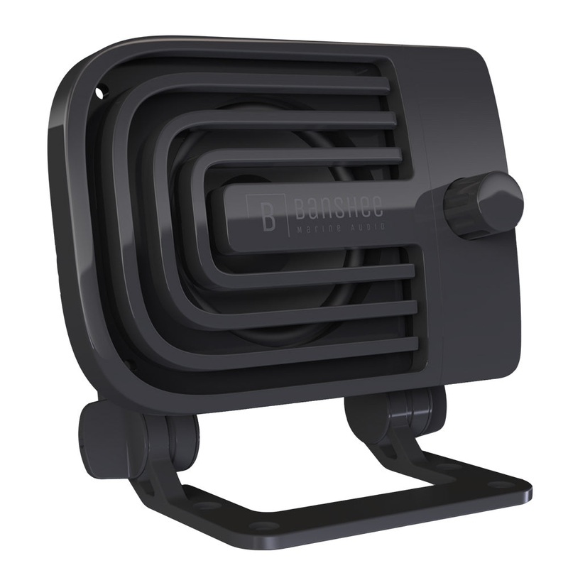 Banshee Marine Active External VHF Speaker – Black