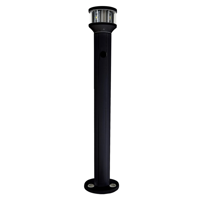 Seaview 24 Black Light Post With LTBLED12 Nav Light