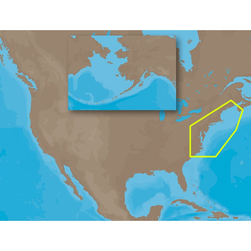 C-MAP MAX NA-M320 -Passamaquoddy Bay ME-NC: Bathy – C-Card