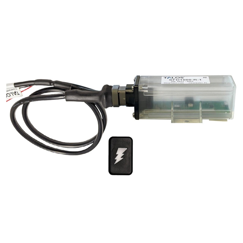 TALOS Remote Housing Lightning Detection System w/20′ Cable – Black Rectangular Indicator w/Translucent Housing