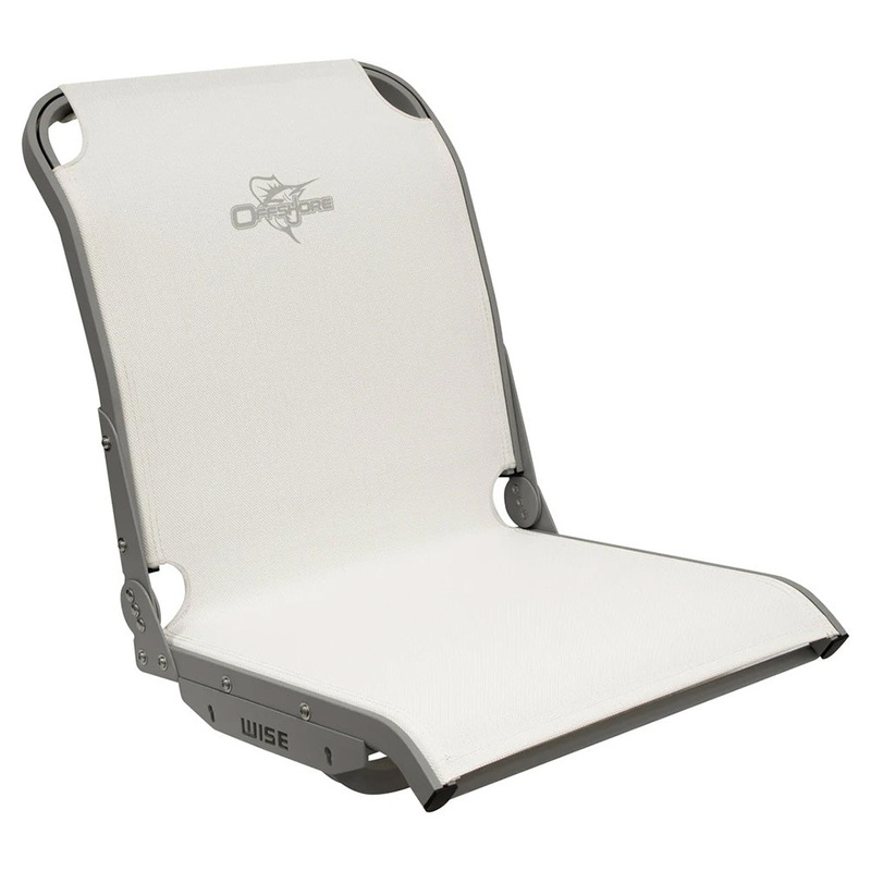 Wise 3374 Aero X* Cool-Ride Mesh Mid-Back Boat Seat – White