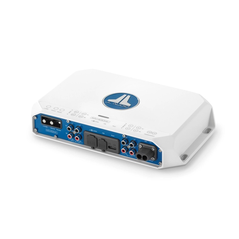 JL Audio MVi Marine Amplifier 4 Channel Full-Range 400 Watts 12v Integrated DSP