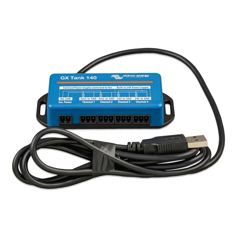 Victron GX Tank 140 Tank Monitoring f/4-20 MA, 1-10VDC Sensors – Monitors Up to 4 Sensors *Sensor Not Included