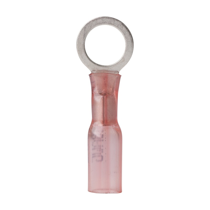 Ancor 22-18 5/16 Ring Terminal heat Shrink Red 100 Pack