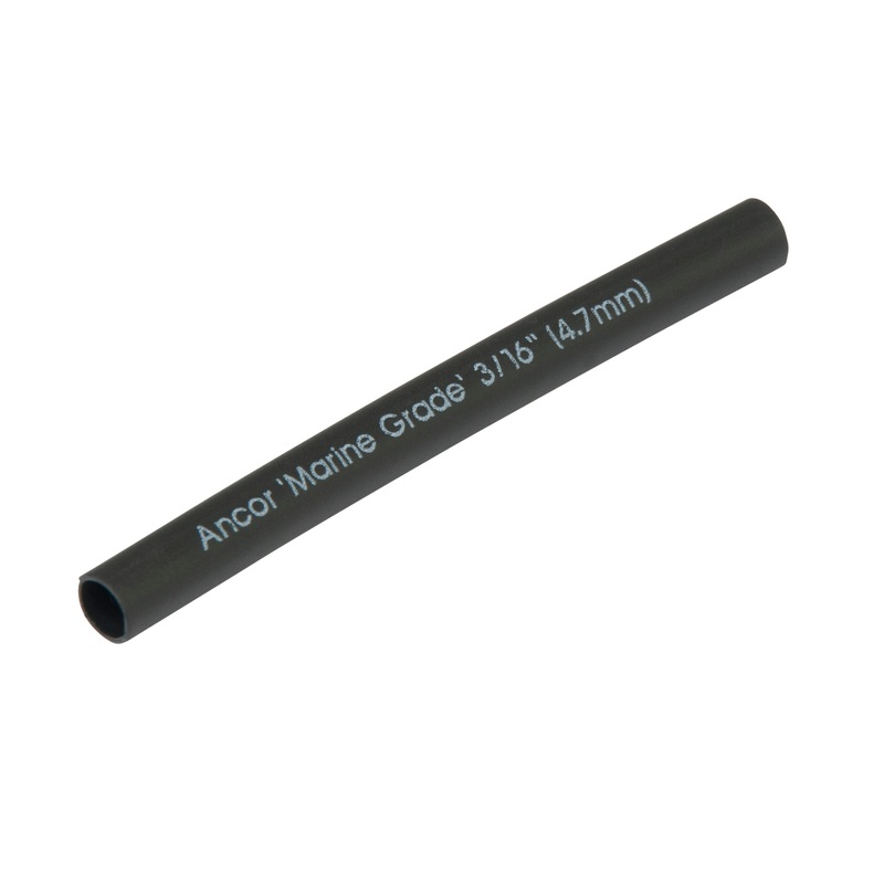 Ancor 3/16 x 48 Black Heat Shrink Tubing