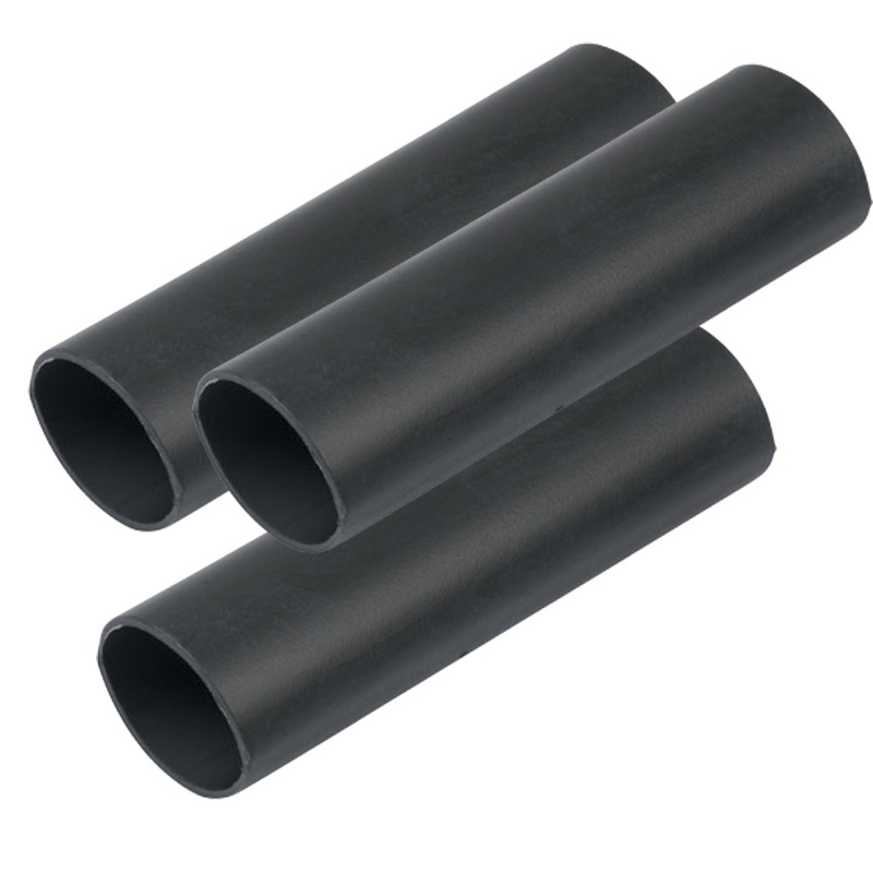 Ancor Heavy Wall Heat Shrink Tubing – 3/4 x 3 – 3-Pack – Black