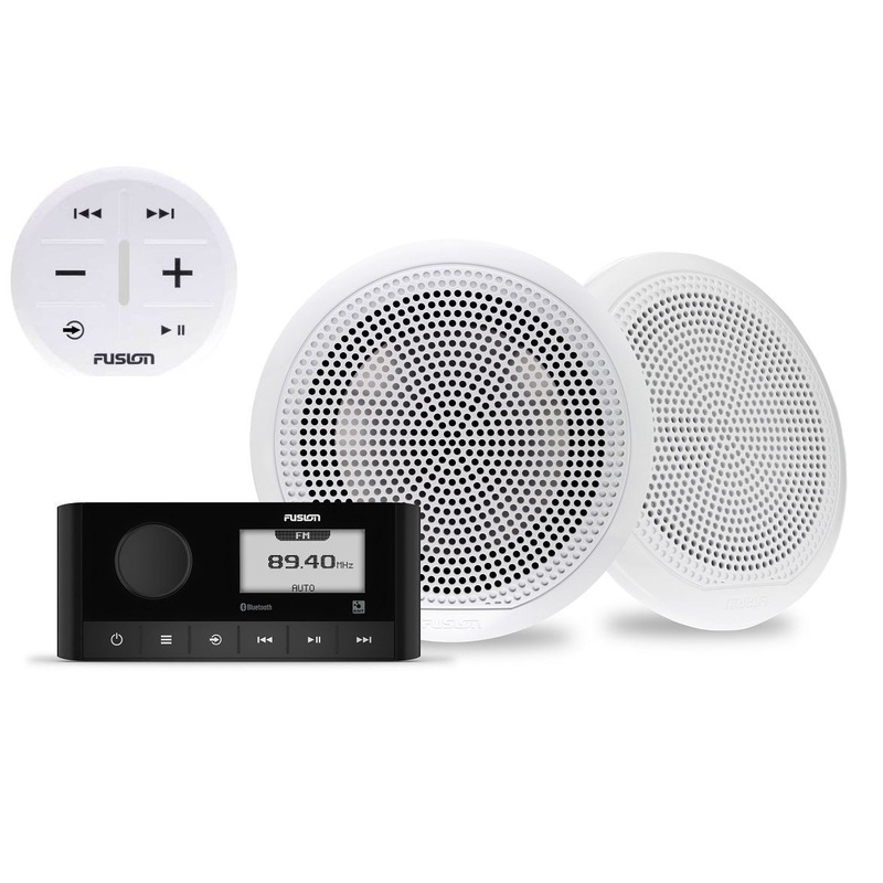 Fusion MS-RA60KCW Bundle MS-RA60 Stereo with ARX70W Pair EL Classic 6.5 Speakers