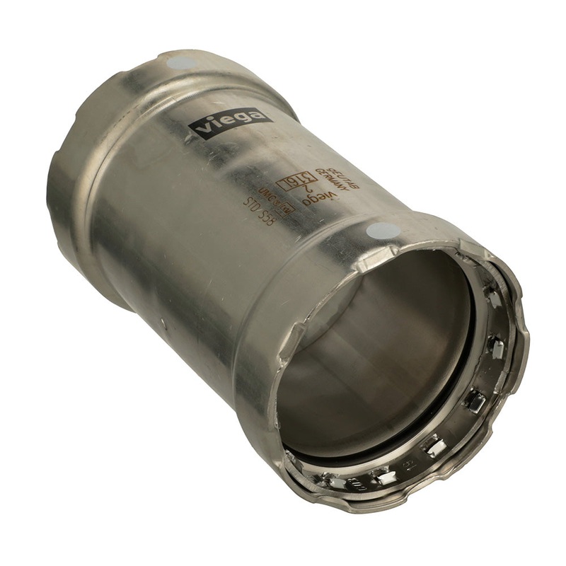 Viega MegaPress 316 FKM 1-1/2 Slip Coupling w/o Stop