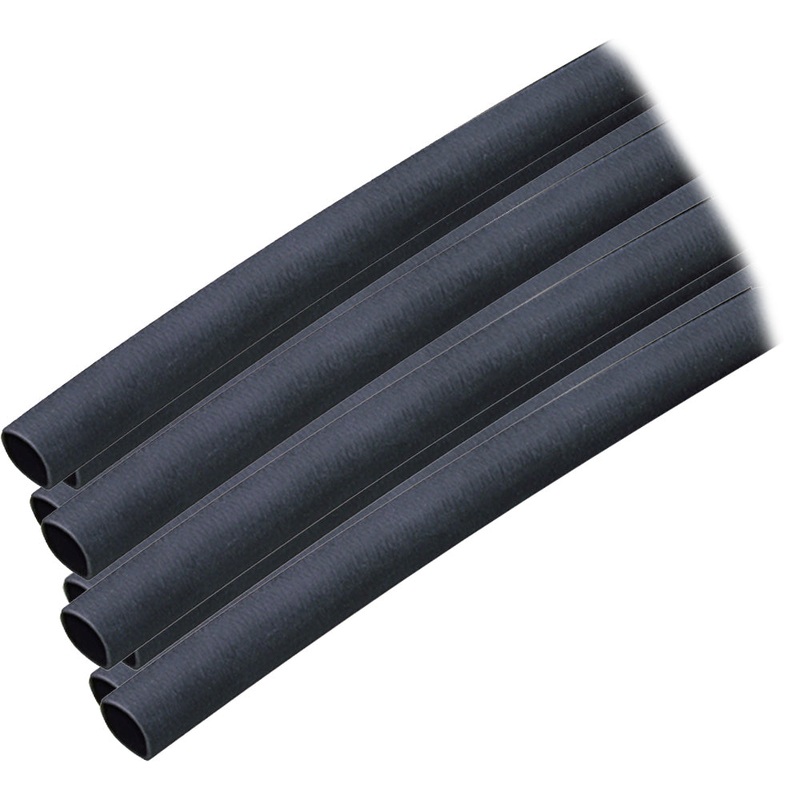 Ancor Adhesive Lined Heat Shrink Tubing (ALT) – 1/4 x 6 – 10-Pack – Black