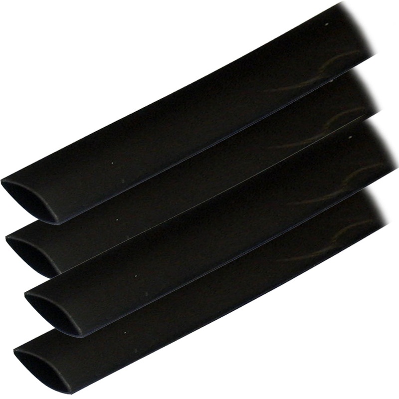 Ancor Adhesive Lined Heat Shrink Tubing (ALT) – 3/4 x 6 – 4-Pack – Black
