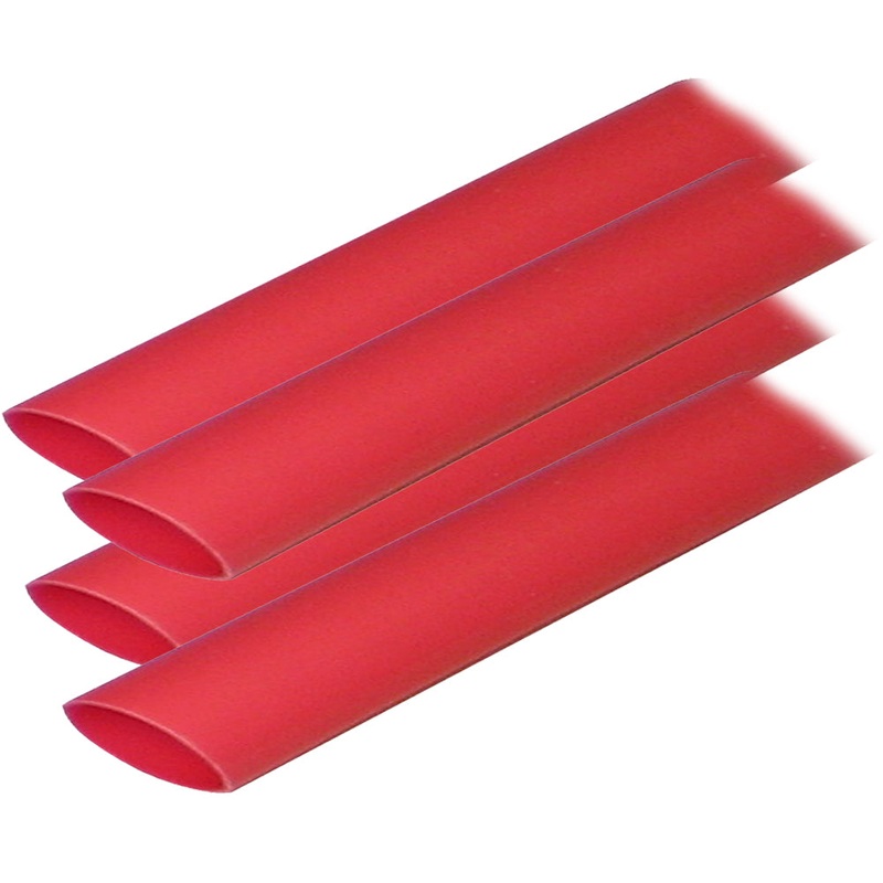 Ancor Adhesive Lined Heat Shrink Tubing (ALT) – 3/4 x 6 – 4-Pack – Red