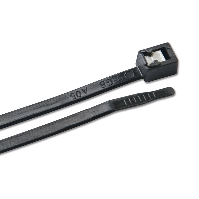 Ancor 11 UV Black Self Cutting Cable Zip Ties – 20-Pack