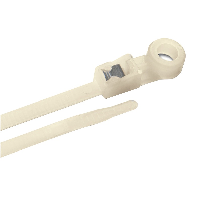Ancor Mounting Self-Cutting Cable Ties – 8 – Natrual – 20-Pack