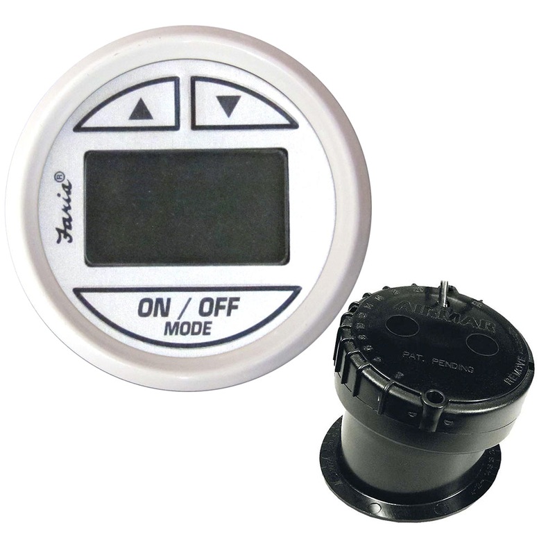Faria Dress White 2 Depth Sounder w/In-Hull Transducer
