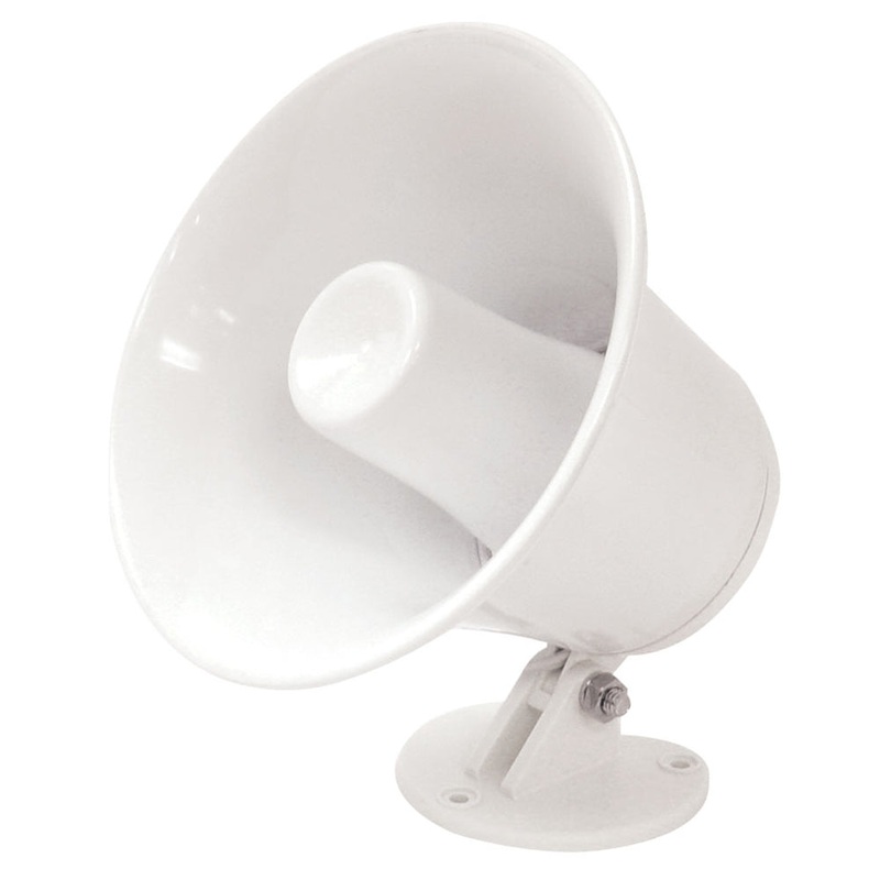 Speco SPC-5P 5 Weatherproof PA Speaker w/Plastic Base – 8 ohm [SPC-5P]