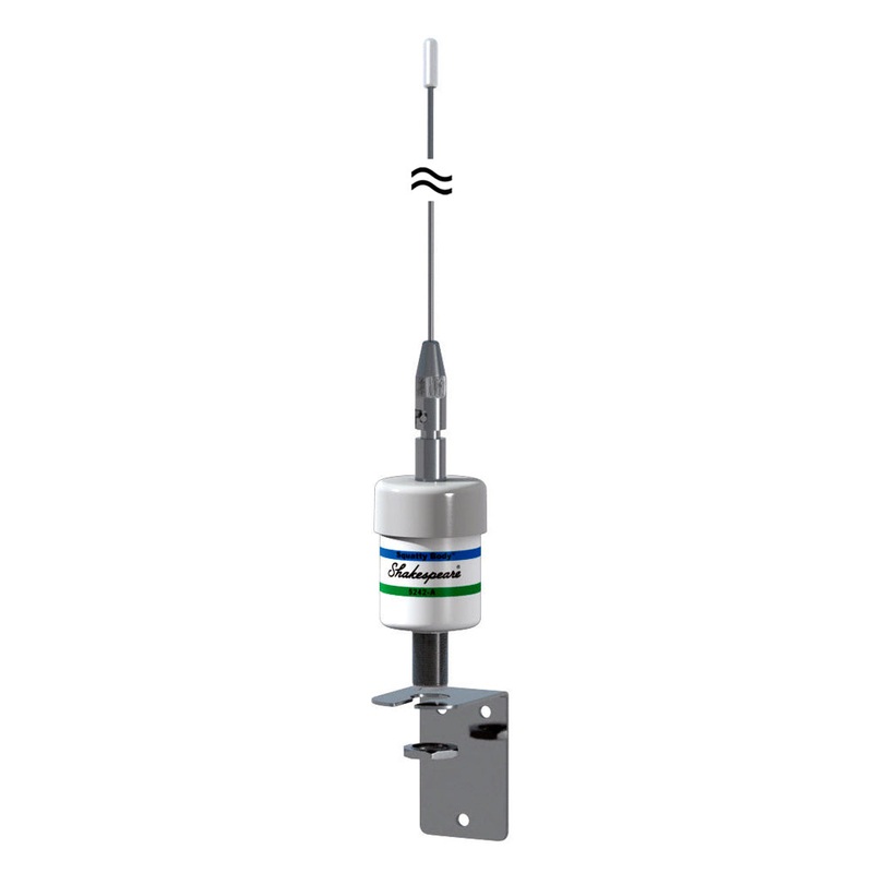 Shakespeare VHF 36in 5242-A SS Whip Low Profile End-Fed Antenna – No Cable [5242-A]