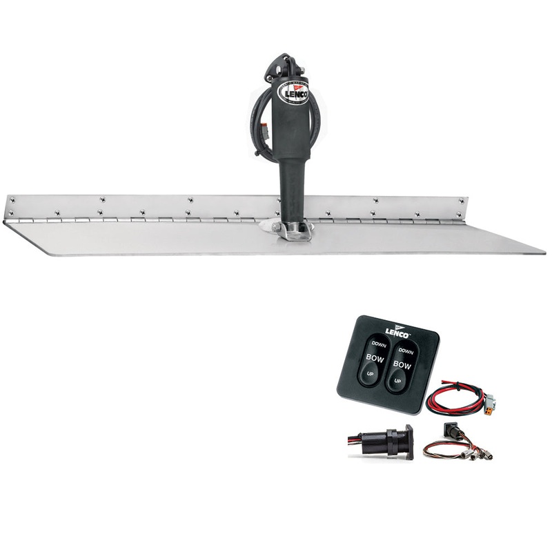 Lenco 12 x 24 Super Strong Trim Tab Kit w/Standard Tactile Switch Kit 12V [TT12X24SS]