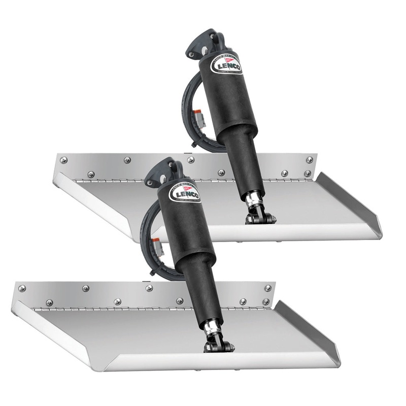 Lenco 12 x 9 Edgemount Trim Tab Kit w/LED Indicator Switch Kit 12V [TT12X9EI]