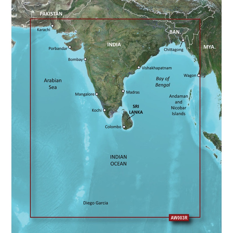 Garmin BlueChart g3 HD – HXAW003R – Indian Subcontinent – microSD/SD [010-C0755-20]