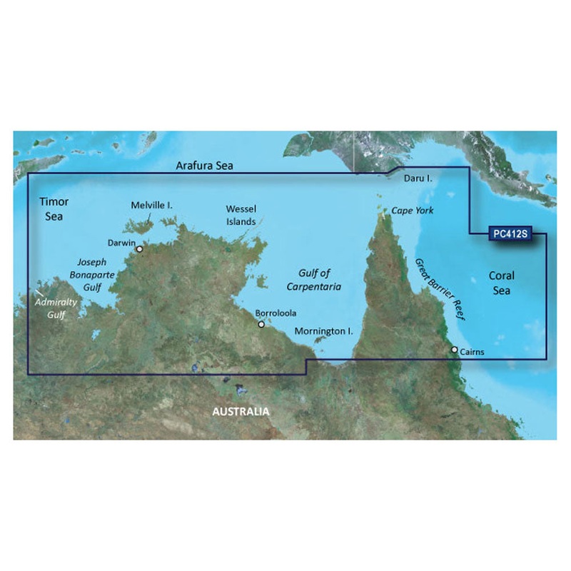 Garmin BlueChart g3 HD – HXPC412S – Admiralty Gulf Wa To Cairns – microSD/SD [010-C0870-20]