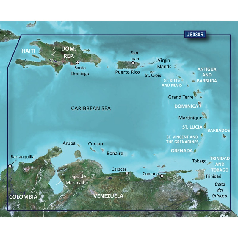 Garmin BlueChart g3 HD – HXUS030R – Southeast Caribbean – microSD/SD [010-C0731-20]