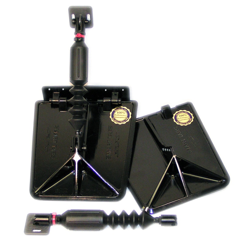 Nauticus SX9510-60 Smart Tab SX Composite Trim Tabs 9.5 x 10 – f/15-18 Boat w/60 – 135HP – Black [SX9510-60]