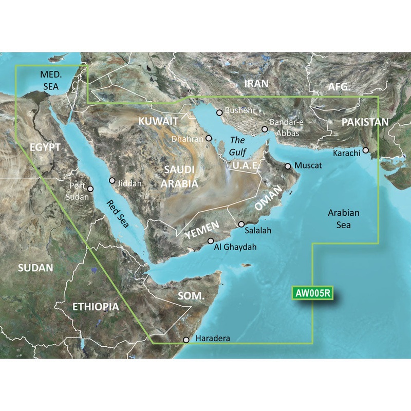 Garmin BlueChart g3 HD – HAW005R – The Gulf  Red Sea – microSD/SD [010-C0924-20]