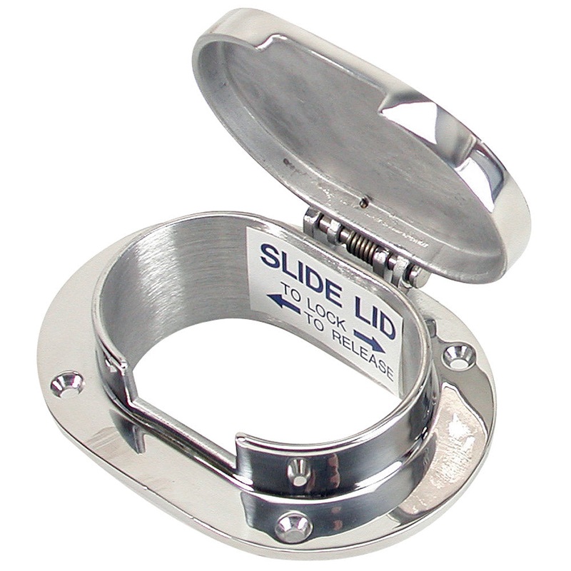 Whitecap Chain & Rope Deck Pipe 3-7/8 x 2-1/2 Opening [6008HC]