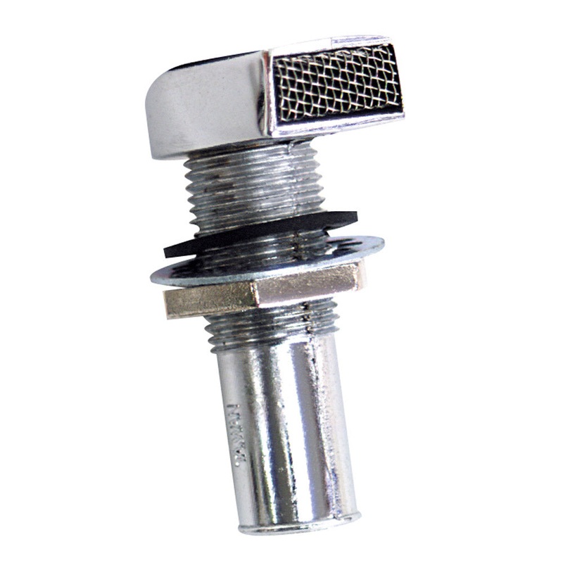 Whitecap Fuel Vent – Rectangular Head, Straight, 9/16 Hose [S-7031C]