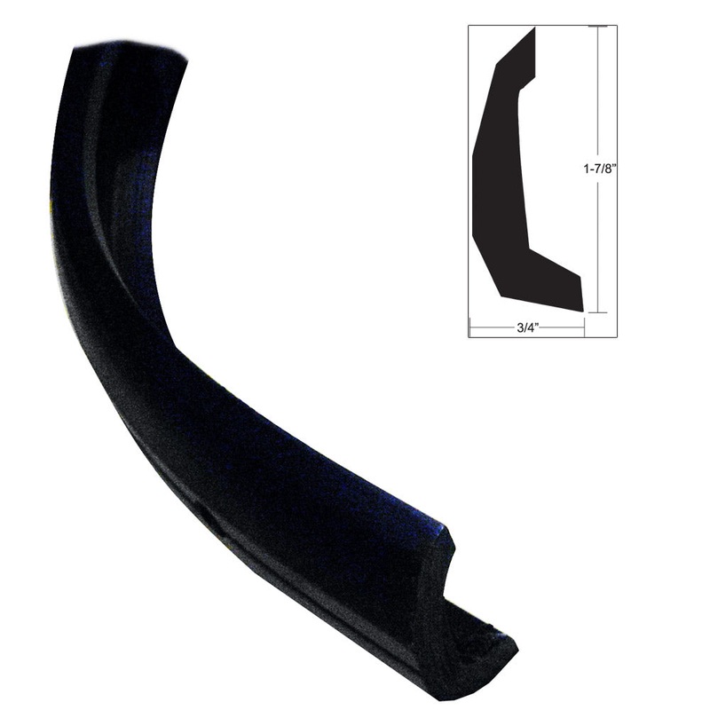 TACO Semi-Rigid Rub Rail Kit – Black w/No Insert – 30′ [V11-4135BKA30-3]