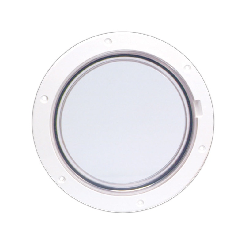Beckson 6 Clear Center Pry-Out Deck Plate – White [DP61-W-C]