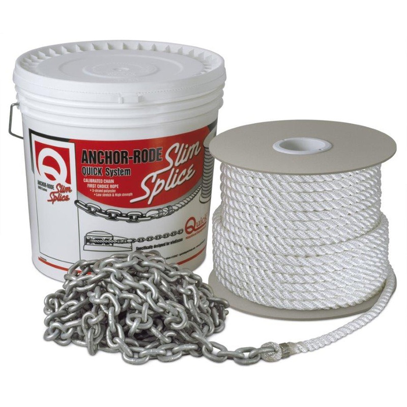 Quick Anchor Rode 30′ of 7mm Chain and 170′ of 1/2 Rope [FVC7031231CQ00]
