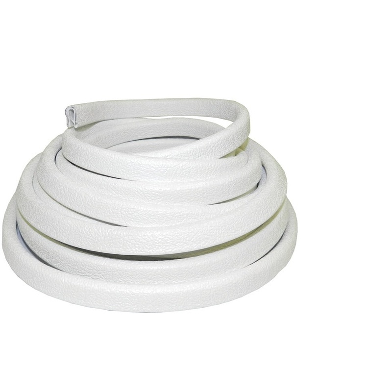 TACO Flexible Vinyl Trim – 1/2 Opening x W x 25’L – White [V30-1316W25-1]
