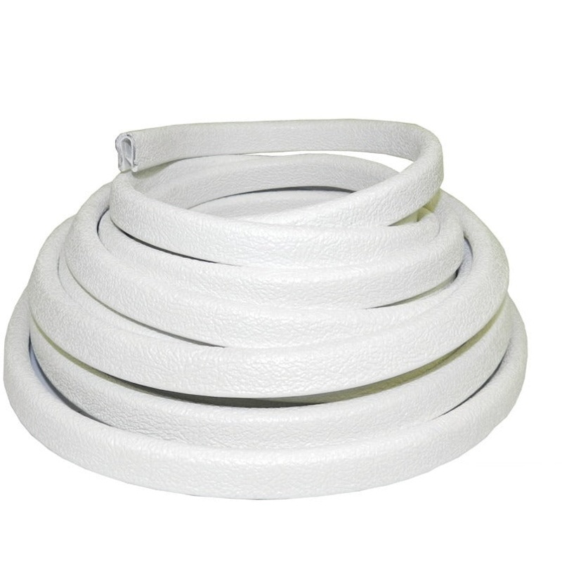 TACO Flexible Vinyl Trim – 3/8 Opening x W x 25’L – White [V30-1312W25-1]