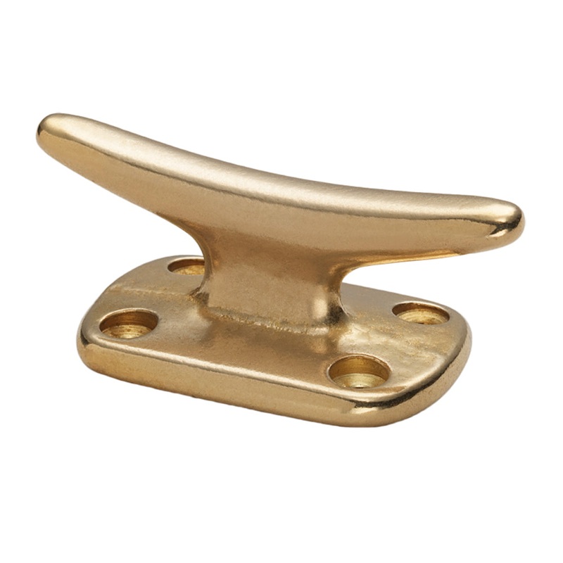 Whitecap Fender Cleat – Polished Brass – 2 [S-976BC]