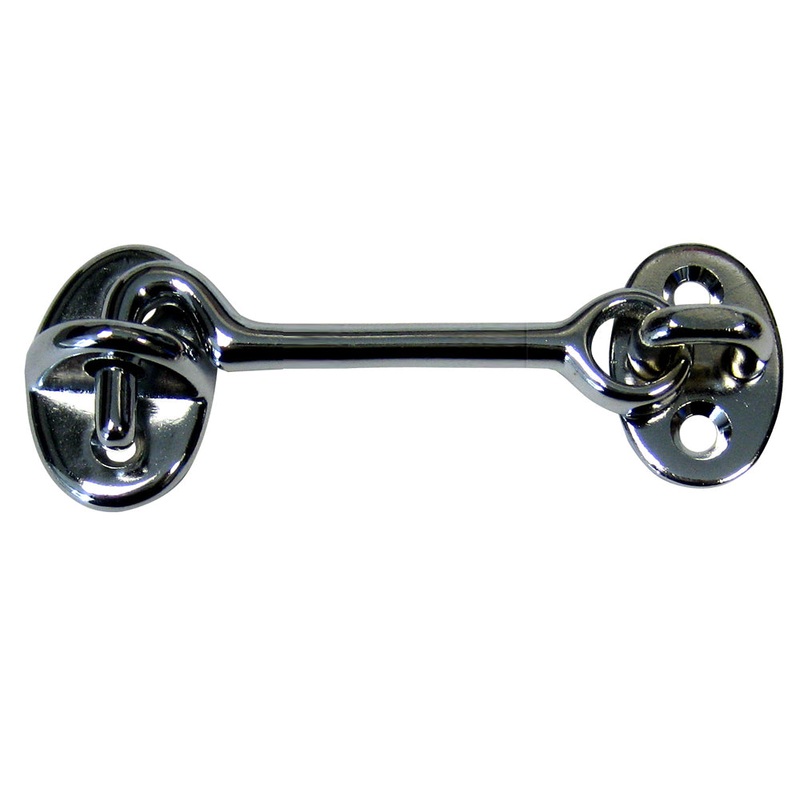 Whitecap Cabin Door Hook – CP/Brass – 3 [S-1402C]