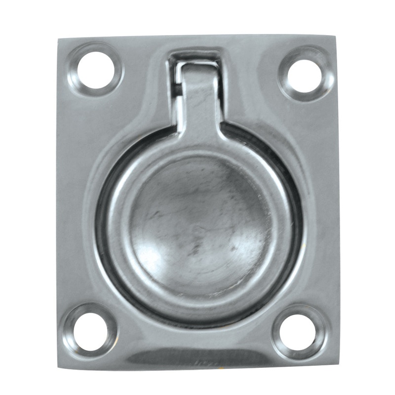 Whitecap Flush Pull Ring – CP/Brass – 1-1/2 x 1-3/4 [S-3360C]