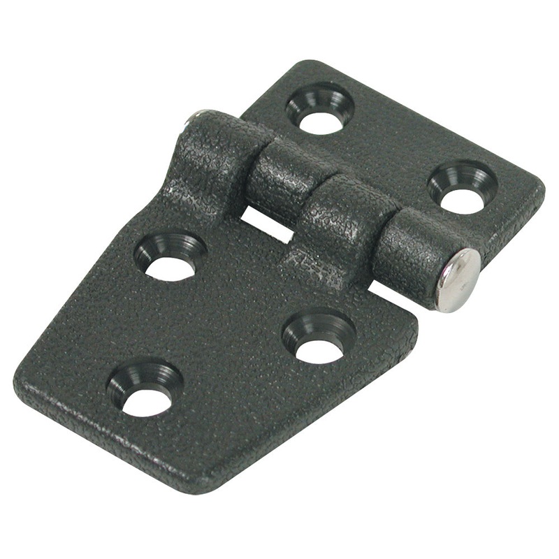 Whitecap Shortside Door Hinge – Black Nylon – 1-3/8 x 2-1/4 [S-3032]
