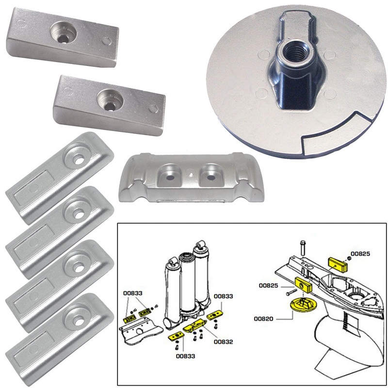 Tecnoseal Anode Kit w/Hardware – Mercury Verado 6 – Magnesium [20816MG]