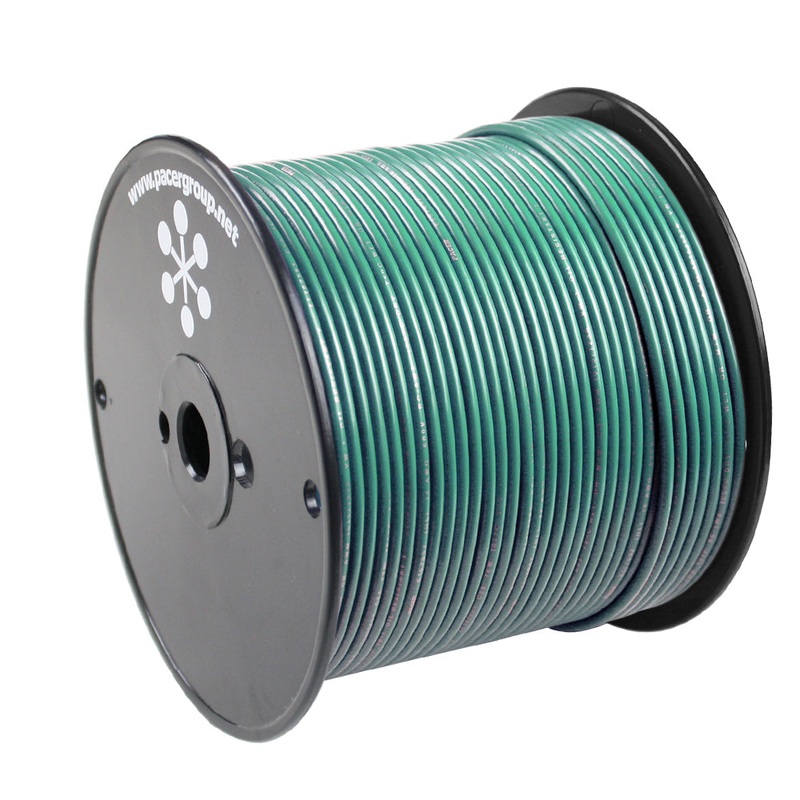 Pacer Green 16 AWG Primary Wire – 500′