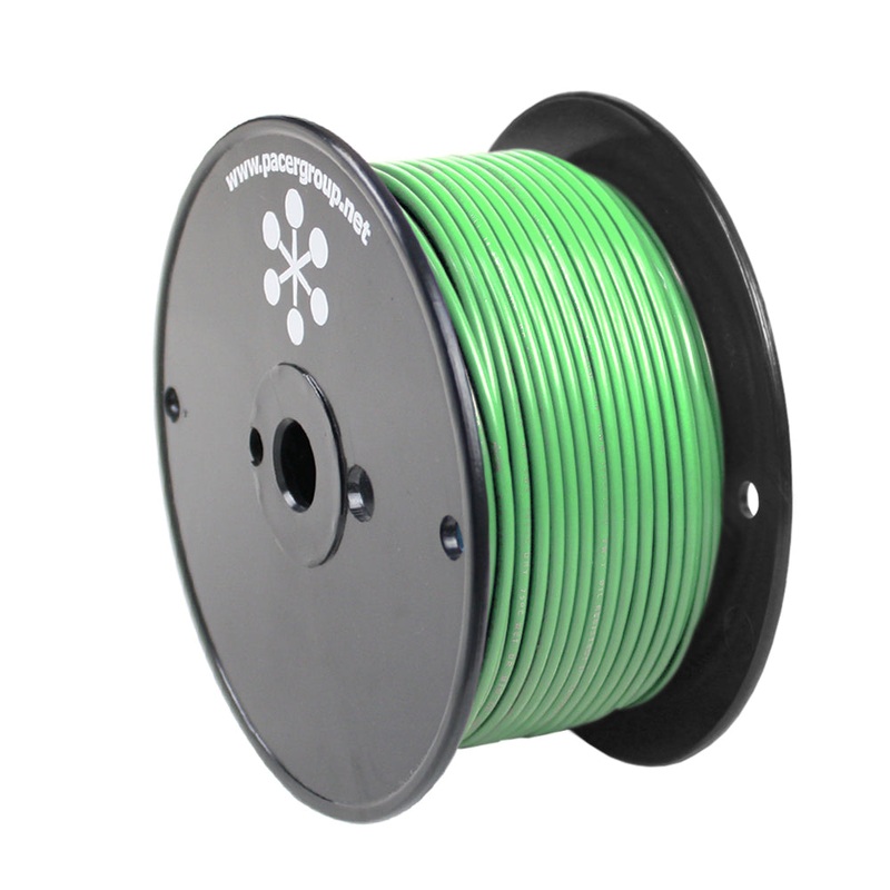 Pacer Light Green 14 AWG Primary Wire – 250′