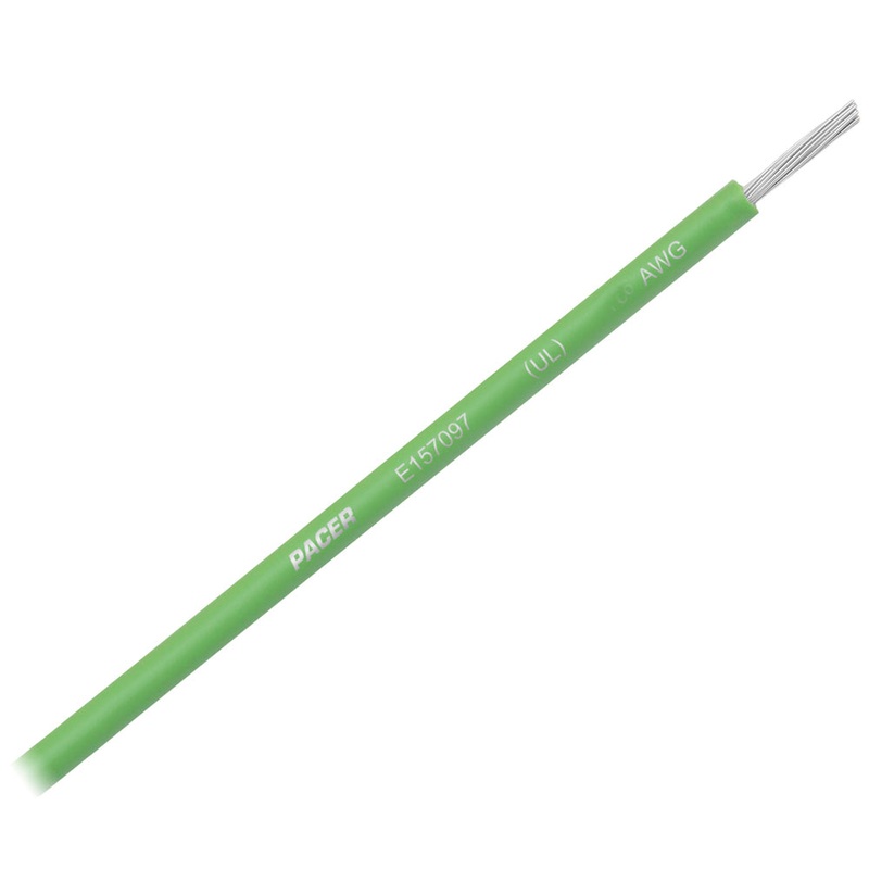 Pacer Light Green 16 AWG Primary Wire – 25′