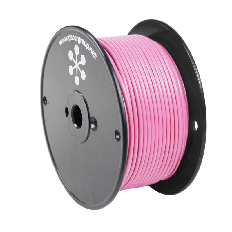 Pacer Pink 16 AWG Primary Wire – 250′